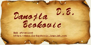 Danojla Beoković vizit kartica